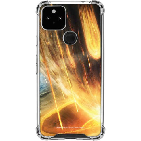 StockTrek Giant Asteroid Collides with Planet Earth Pixel Cases